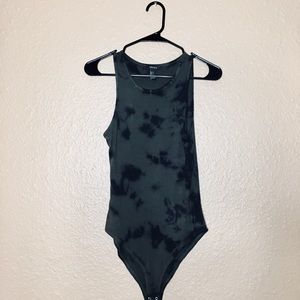 Ribbed leotard tank top